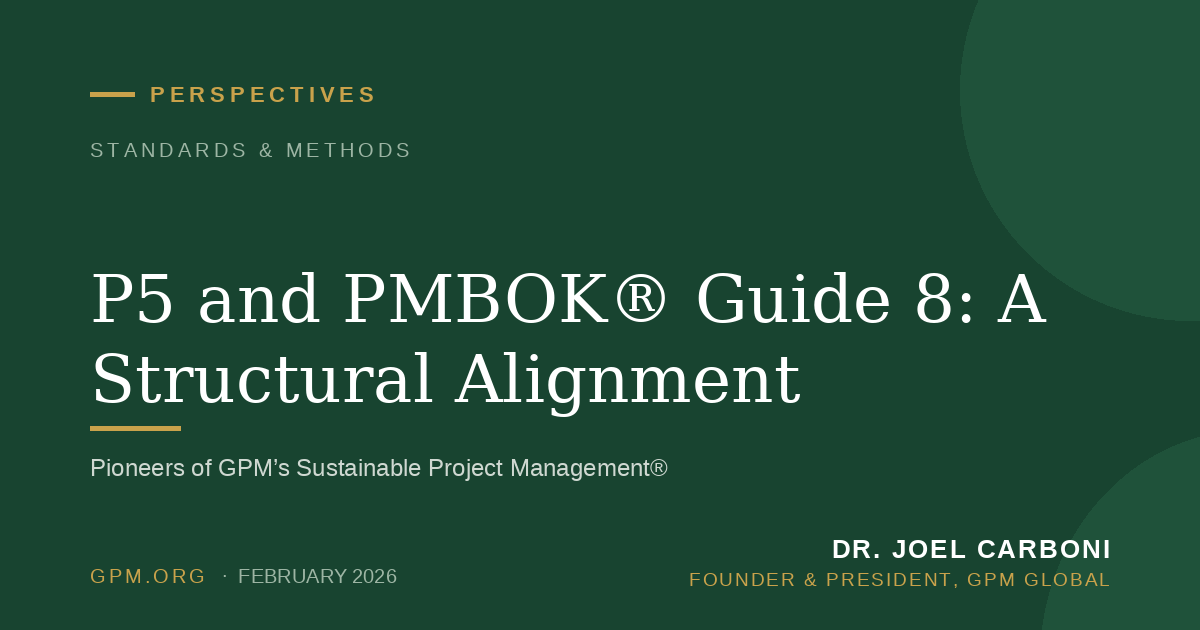 P5 and PMBOK® Guide 8: A Structural Alignment