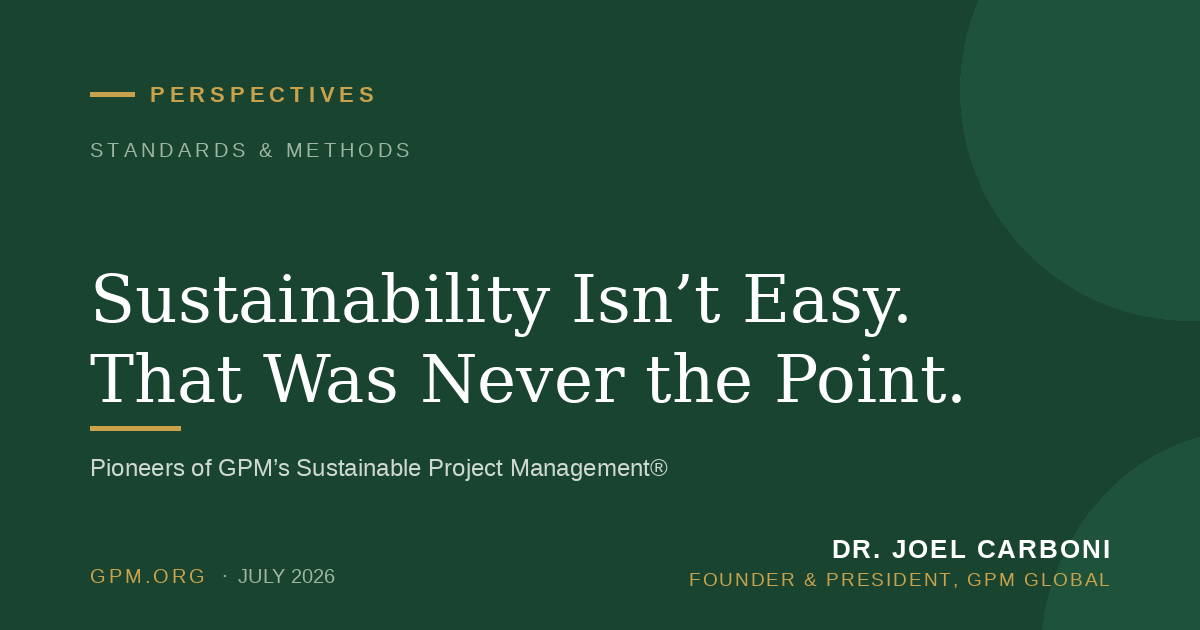 Sustainability Isn’t Easy. That Was Never the Point.